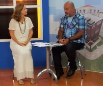 Entrevista com a apresentadora Sandra Freitas, no programa Gazeta Comunidade
